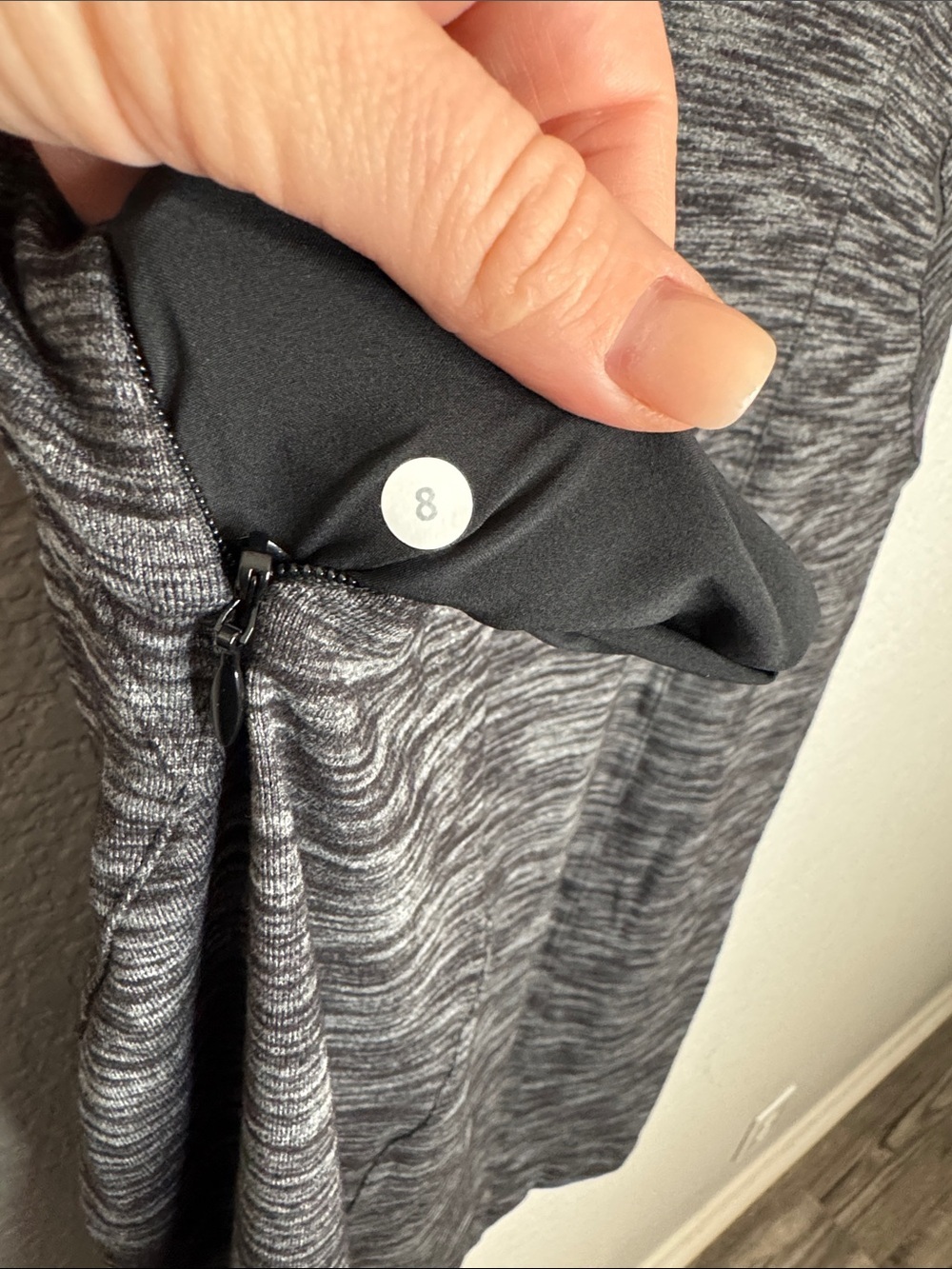 Lululemon &go Where To Dress Heathered Black Size 8 - Picture 6 of 6